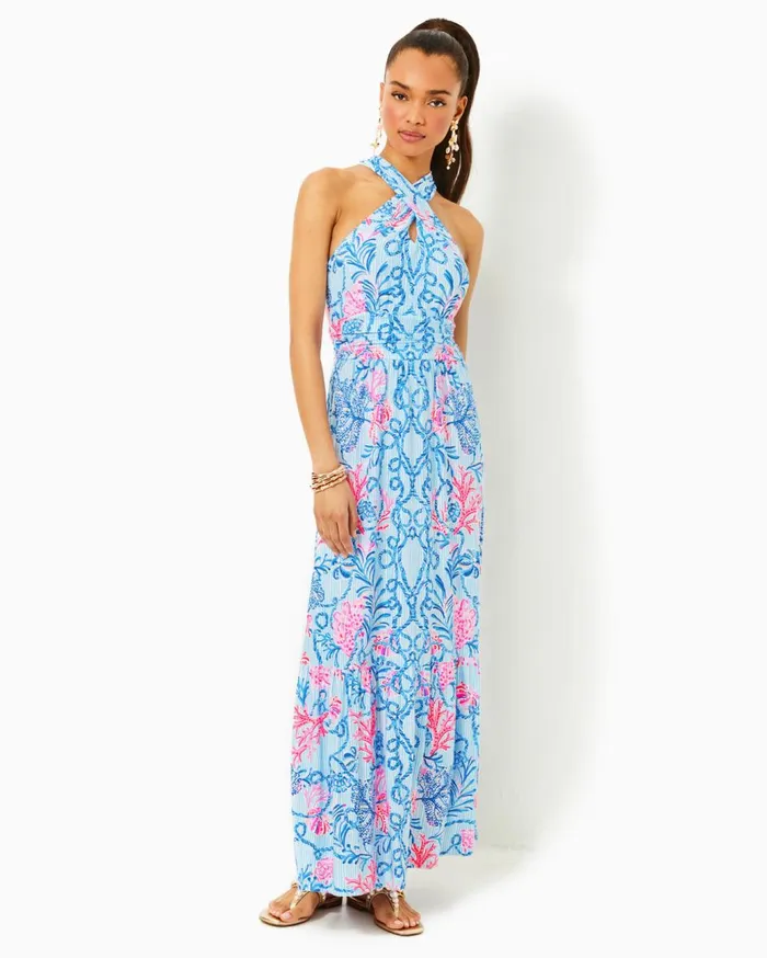 Women Lilly Pulitzer Dresses Jorgian Linen Midi Dress Multi For The Fans Women Lilly Pulitzer Dresses Jorgian Linen Midi Dress Multi For The Fans