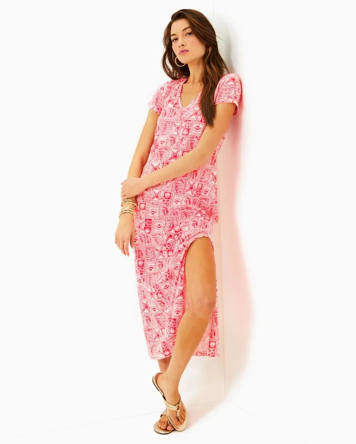 Women Lilly Pulitzer Dresses Jorgian Linen Midi Dress Multi For The Fans Women Lilly Pulitzer Dresses Jorgian Linen Midi Dress Multi For The Fans