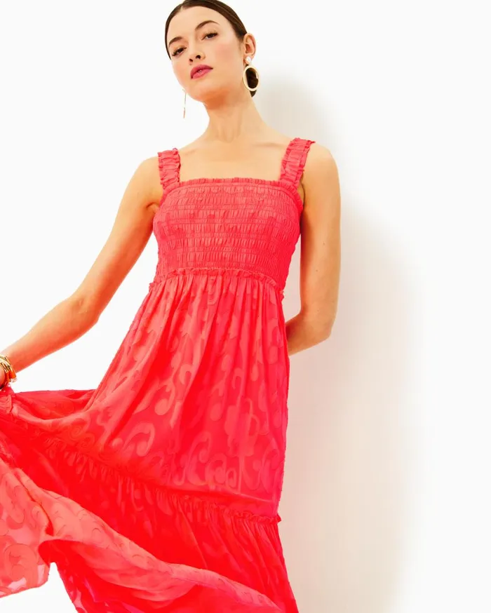 Women Lilly Pulitzer Dresses Jorgian Linen Midi Dress Sand Bar Palm Beach Paradise Women Lilly Pulitzer Dresses Jorgian Linen Midi Dress Sand Bar Palm Beach Paradise