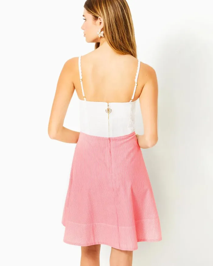 Women Lilly Pulitzer Dresses Wislow Eyelet Stripe Dress Mizner Red Seaside Stripe Women Lilly Pulitzer Dresses Wislow Eyelet Stripe Dress Mizner Red Seaside Stripe