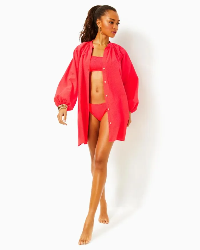 Women Lilly Pulitzer Swim Andrae CoverUp Mizner Red Women Lilly Pulitzer Swim Andrae CoverUp Mizner Red