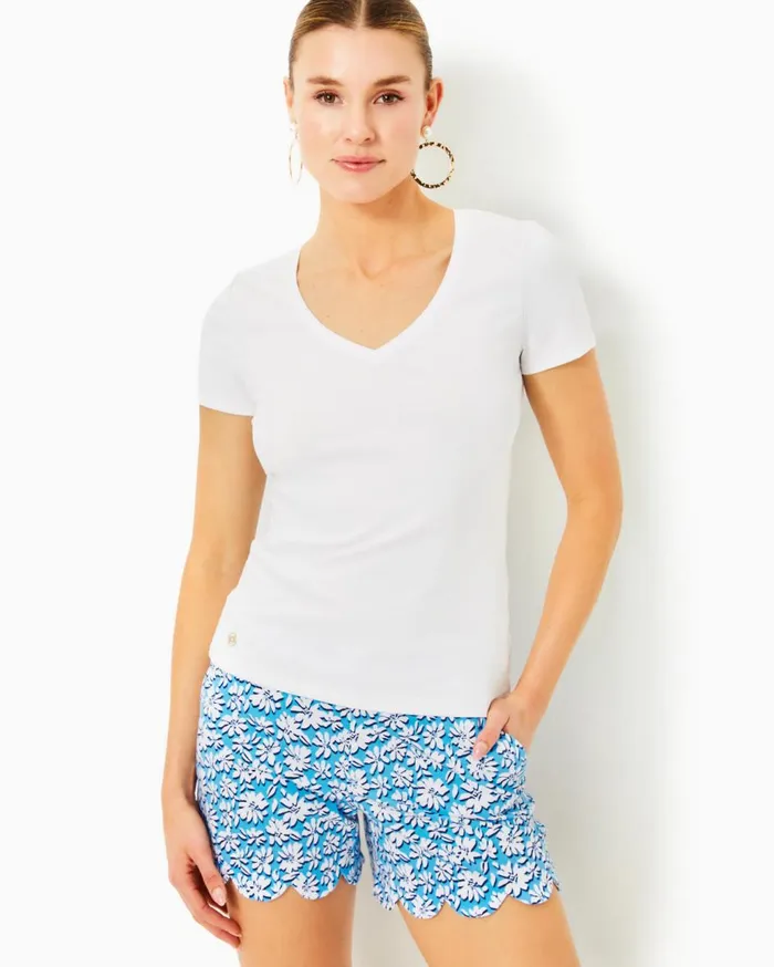 Women Lilly Pulitzer Tops Halee VNeck Top True Navy Women Lilly Pulitzer Tops Halee VNeck Top True Navy
