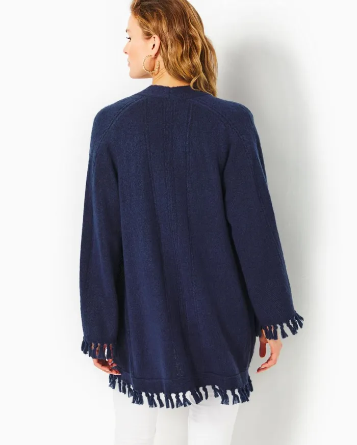 Women Lilly Pulitzer Tops Lewiston Cardigan Low Tide Navy Women Lilly Pulitzer Tops Lewiston Cardigan Low Tide Navy