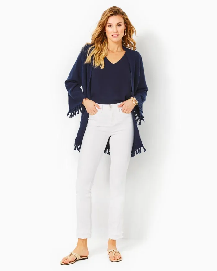 Women Lilly Pulitzer Tops Lewiston Cardigan Low Tide Navy Women Lilly Pulitzer Tops Lewiston Cardigan Low Tide Navy