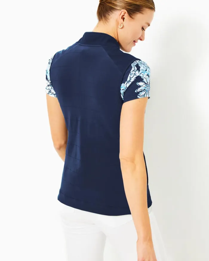 Women Lilly Pulitzer Tops Luxletic Kimberline Hybrid Vest Low Tide Navy Women Lilly Pulitzer Tops Luxletic Kimberline Hybrid Vest Low Tide Navy