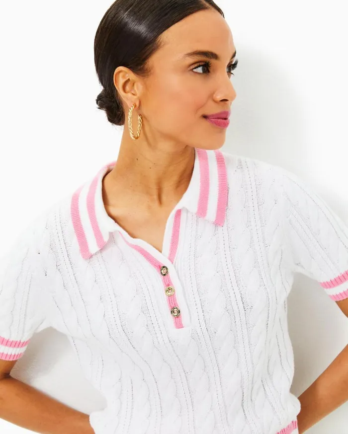 Women Lilly Pulitzer Tops Suzette Sweater Resort White Women Lilly Pulitzer Tops Suzette Sweater Resort White