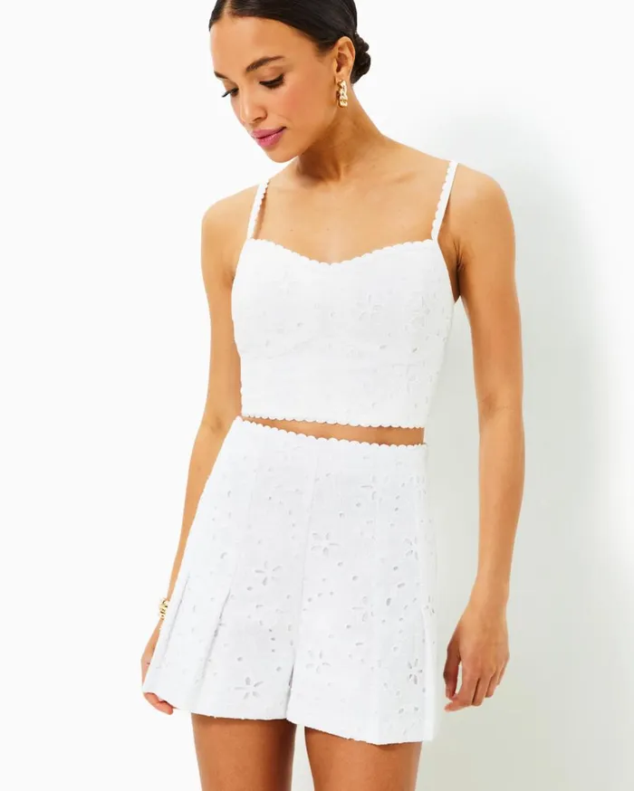Women Lilly Pulitzer Tops Winslow Eyelet Top Resort White Sealife Eyelet Women Lilly Pulitzer Tops Winslow Eyelet Top Resort White Sealife Eyelet