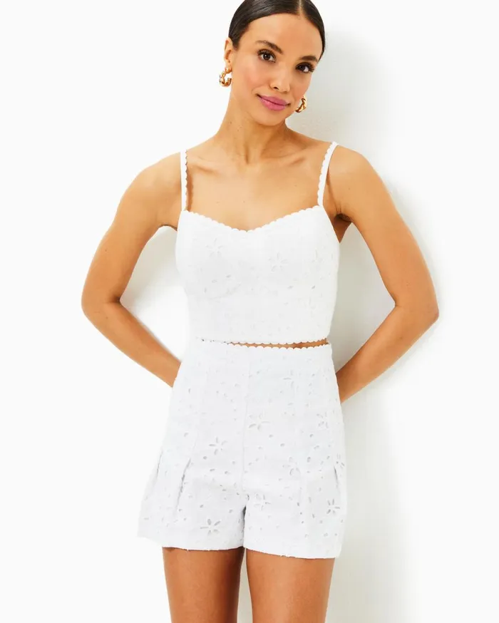 Women Lilly Pulitzer Tops Winslow Eyelet Top Resort White Sealife Eyelet Women Lilly Pulitzer Tops Winslow Eyelet Top Resort White Sealife Eyelet