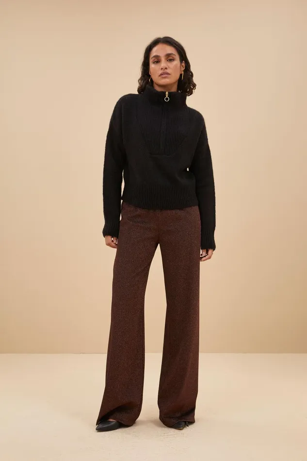 Women Lissa Sparkle Pants Copper Bybar Trousers