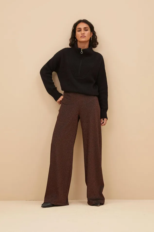 Women Lissa Sparkle Pants Copper Bybar Trousers