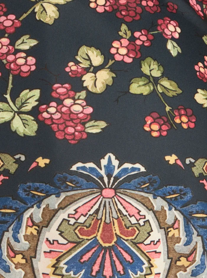 Women Long Dress With Berry Print Etro Dresses