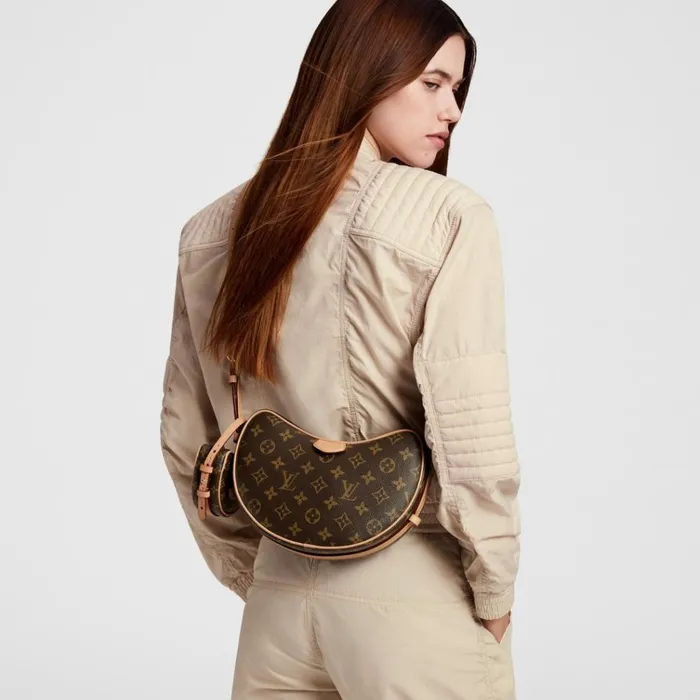 Women Loop Hobo Bag Louis Vuitton Louis Vuitton M46828 Croissant MM Monogram 8211 Louis Vuitton Handbag Store