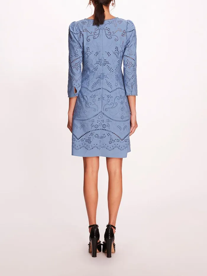 Women Marchesa Dresses Anise Mini Dress Blue