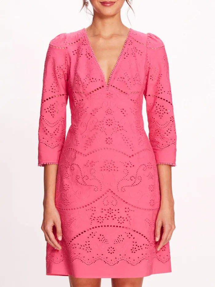Women Marchesa Dresses Anise Mini Dress Fuchsia Women Marchesa Dresses Anise Mini Dress Fuchsia