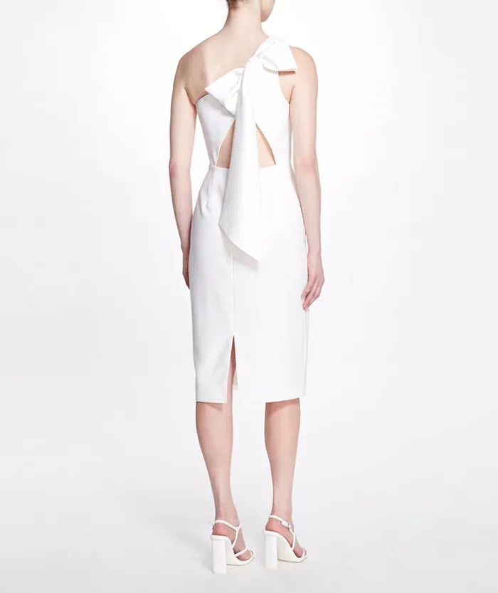 Women Marchesa Dresses OneShoulder Cocktail Dress Ivory Women Marchesa Dresses OneShoulder Cocktail Dress Ivory
