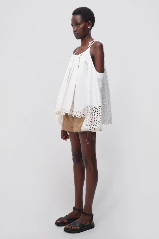 Women Martina Top White Jonathan Simkhai Tops and Bodysuits