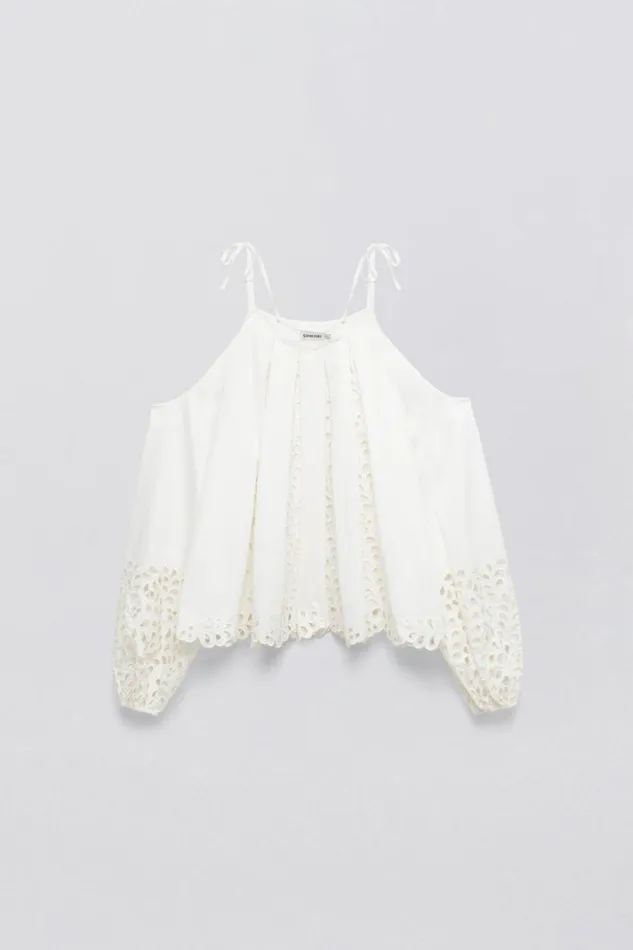 Women Martina Top White Jonathan Simkhai Tops and Bodysuits