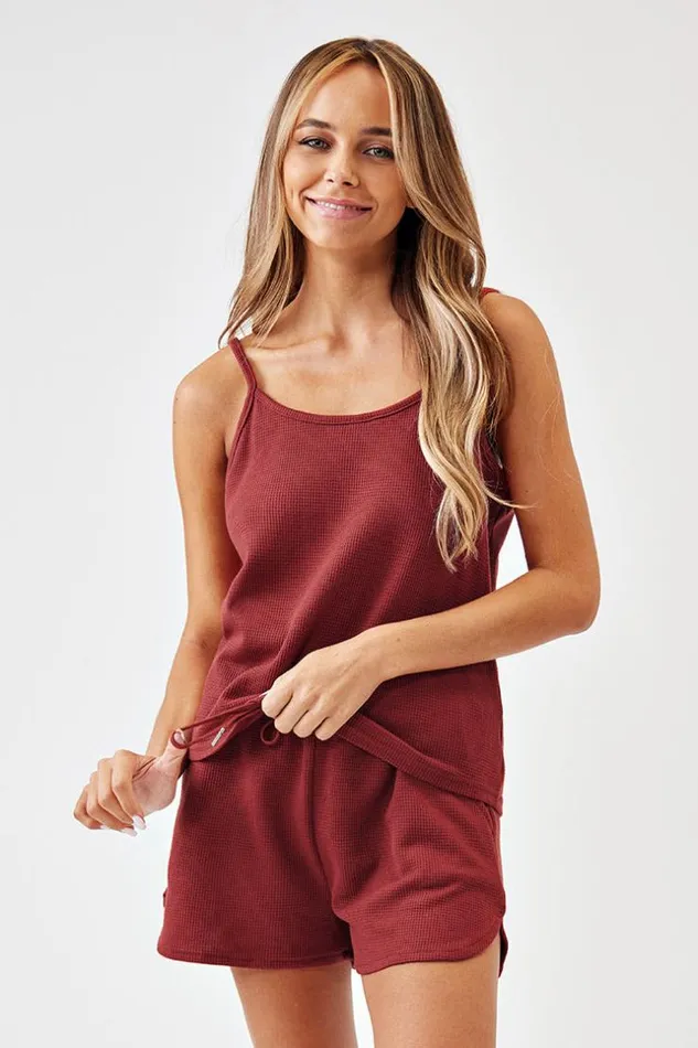 Women Matching Sets Cupshe Chocolate Love Red Cami Top And Drawstring Shorts Set Red Women Matching Sets Cupshe Chocolate Love Red Cami Top And Drawstring Shorts Set Red