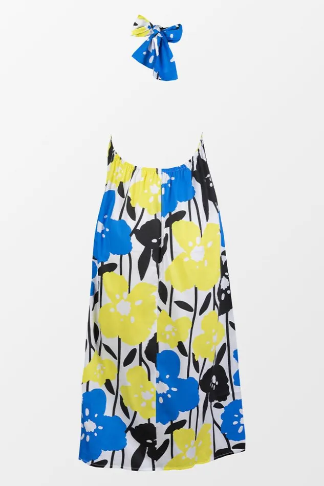 Women Maxi Dresses Cupshe Eryn Removable Straps Halter Neck Tie Cut Out AShape Dress Multicolor