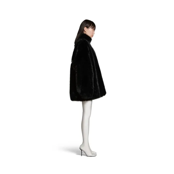 WomenMen Coats and Jackets Balenciaga Extended Bb Balenciaga Zipup Jacket In Black