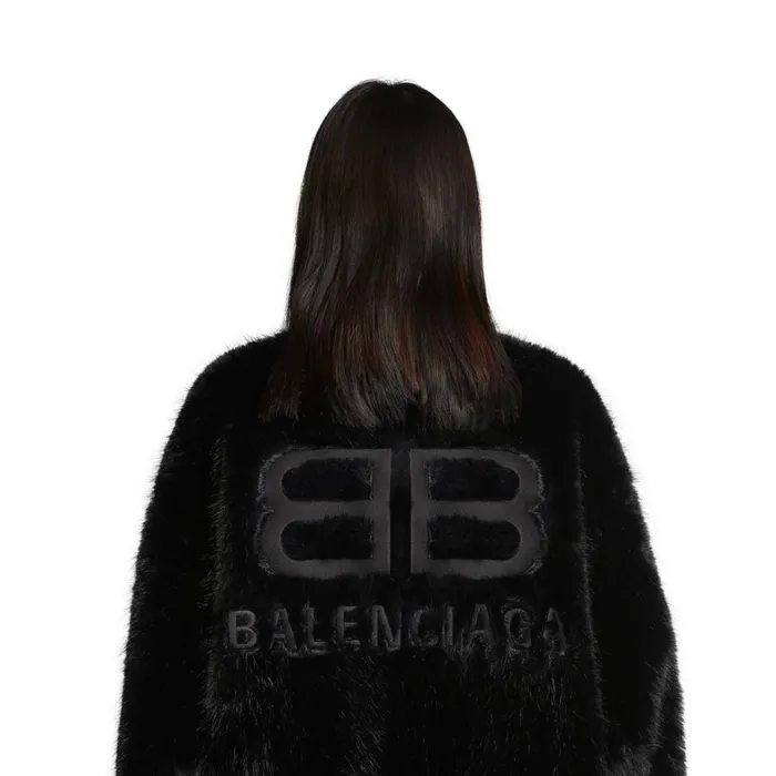 WomenMen Coats and Jackets Balenciaga Extended Bb Balenciaga Zipup Jacket In Black