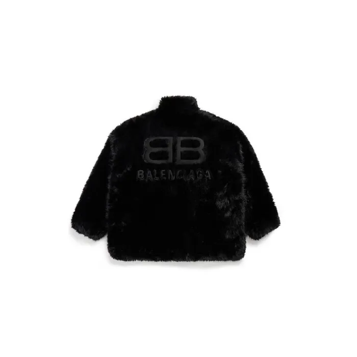 WomenMen Coats and Jackets Balenciaga Extended Bb Balenciaga Zipup Jacket In Black