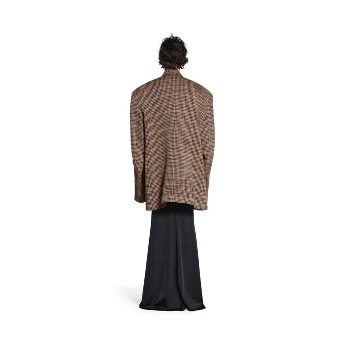 WomenMen Coats and Jackets Balenciaga Tailored Knitted Jacket In Beige