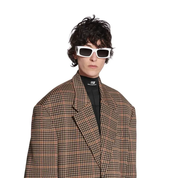 WomenMen Coats and Jackets Balenciaga Tailored Knitted Jacket In Beige