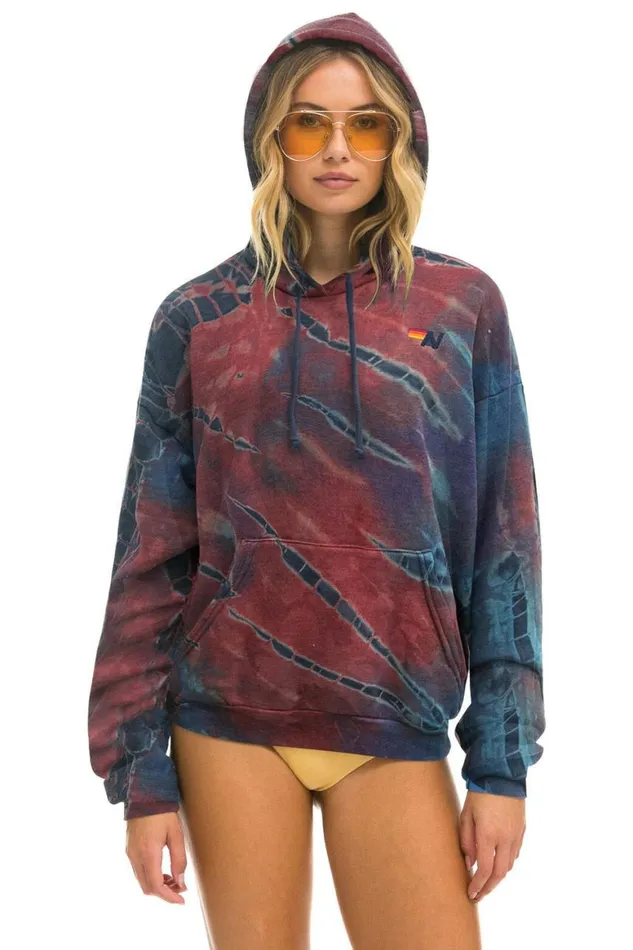 WomenMen Hoodies Aviator Nation Hand Dyed Pullover Hoodie Relaxed 8211 Tie Dye Multi WomenMen Hoodies Aviator Nation Hand Dyed Pullover Hoodie Relaxed 8211 Tie Dye Multi