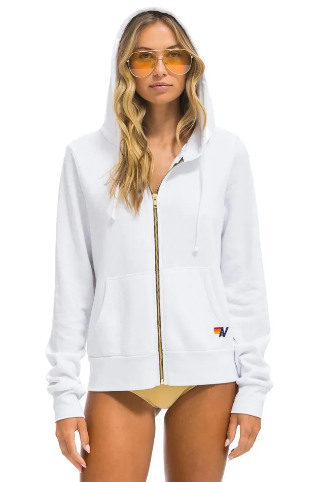 WomenMen Hoodies Aviator Nation Locals Only Hoodie 8211 White