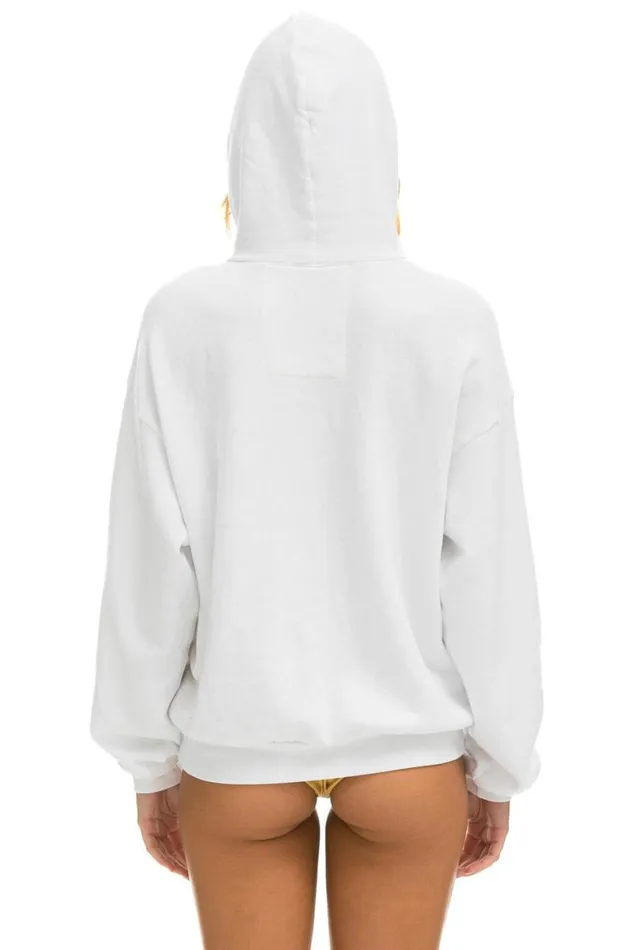 WomenMen Hoodies Aviator Nation Locals Only Relaxed Pullover Hoodie 8211 White