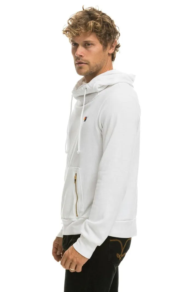 WomenMen Hoodies Aviator Nation Ninja Pullover Hoodie 8211 White