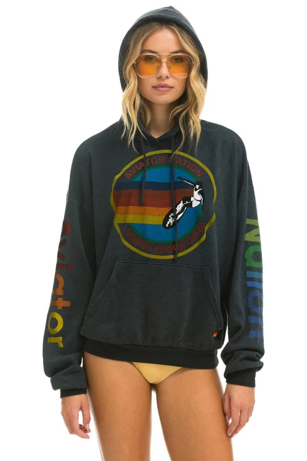 WomenMen Hoodies Aviator Nation North Shore Relaxed Pullover Hoodie 8211 Charcoal WomenMen Hoodies Aviator Nation North Shore Relaxed Pullover Hoodie 8211 Charcoal