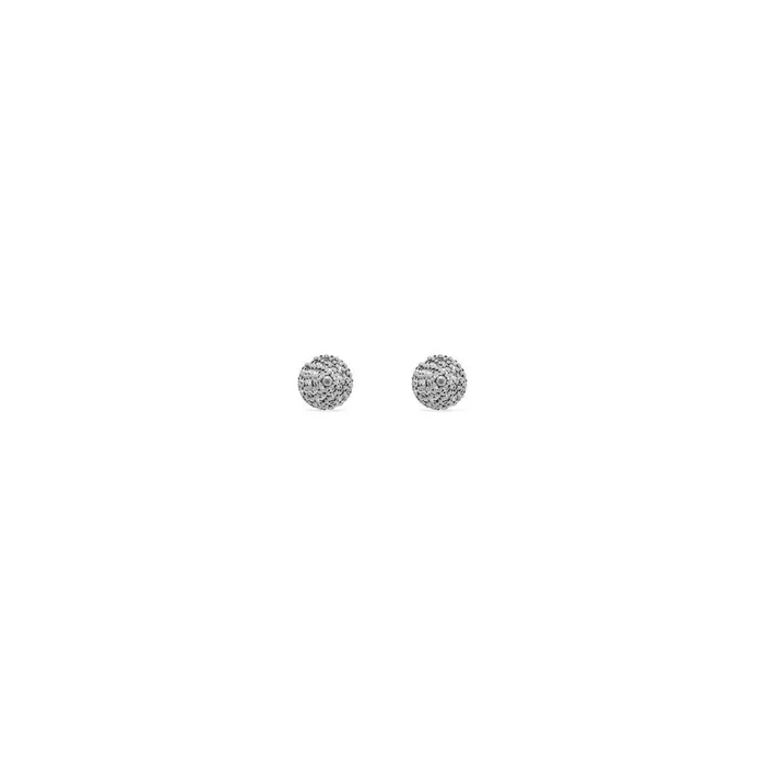 WomenMen Jewellery Balenciaga Cagole Spike Earrings In Antique Silver