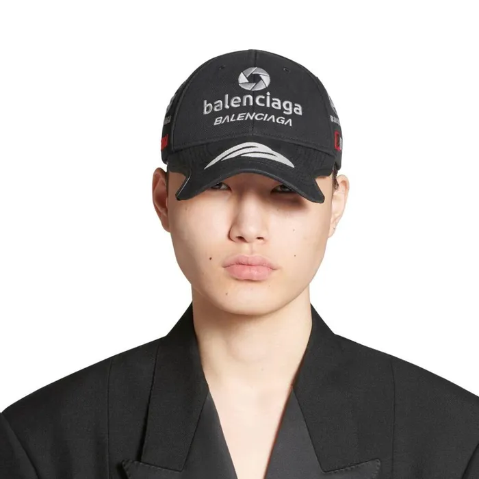 WomenMen Scarves and Caps Balenciaga Top League Cap In Black