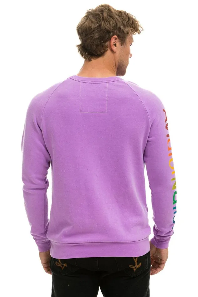 WomenMen Sweatshirts Aviator Nation Sweatshirt 8211 Neon Purple