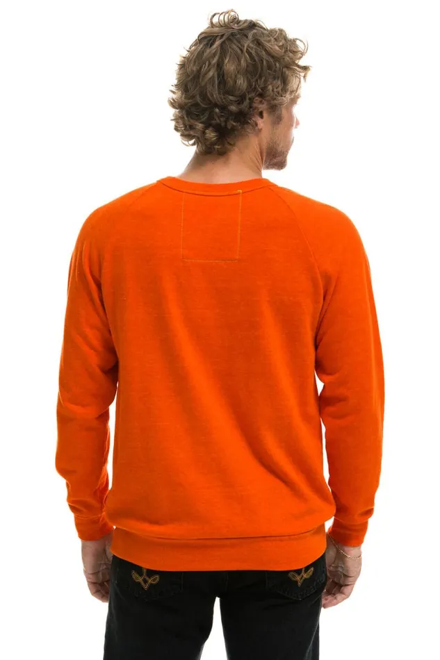 WomenMen Sweatshirts Aviator Nation University Of Texas Crew Sweatshirt 8211 Orange