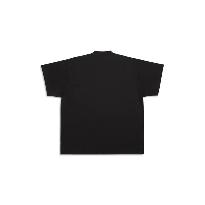 WomenMen Tshirts Balenciaga Back Flip Tshirt Oversized In Black