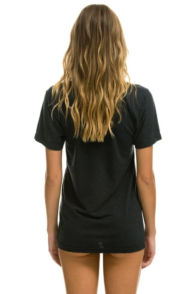 WomenMen Tees Aviator Nation Miami Tee 8211 Charcoal