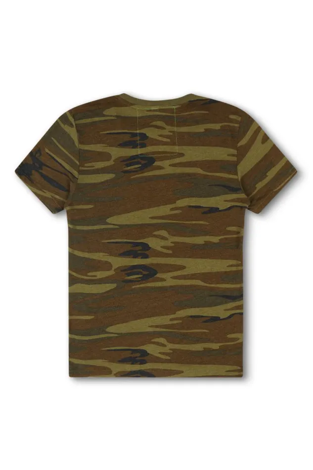 WomenMen Tees Aviator Nation University Of Texas Crew Tee Shirt 8211 Camo