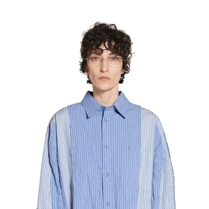 WomenMen Tops and Shirts Balenciaga Diy Shirt Oversized In Light Blue