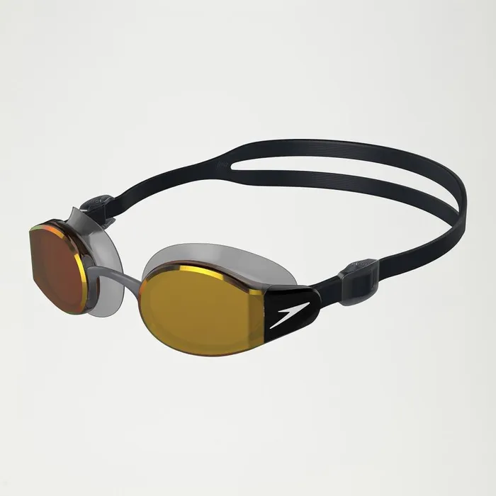 WomenMen Triathlon and Open Water Speedo Mariner Pro Mirror Goggles Black