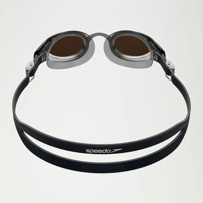 WomenMen Triathlon and Open Water Speedo Mariner Pro Mirror Goggles Black