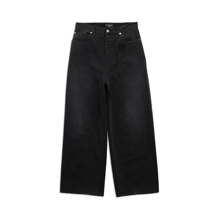 WomenMen Trousers Balenciaga Baggy Trousers In Black