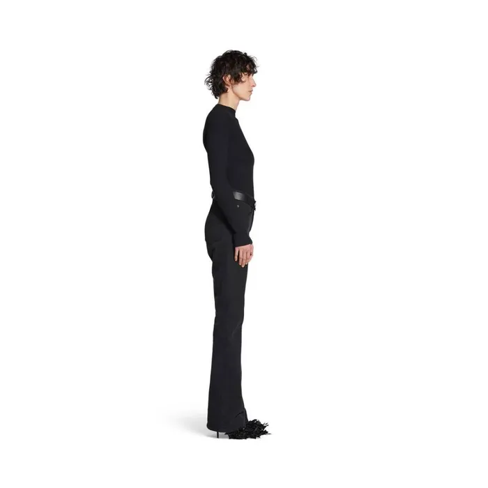 WomenMen Trousers Balenciaga Bootcut Trousers In Black