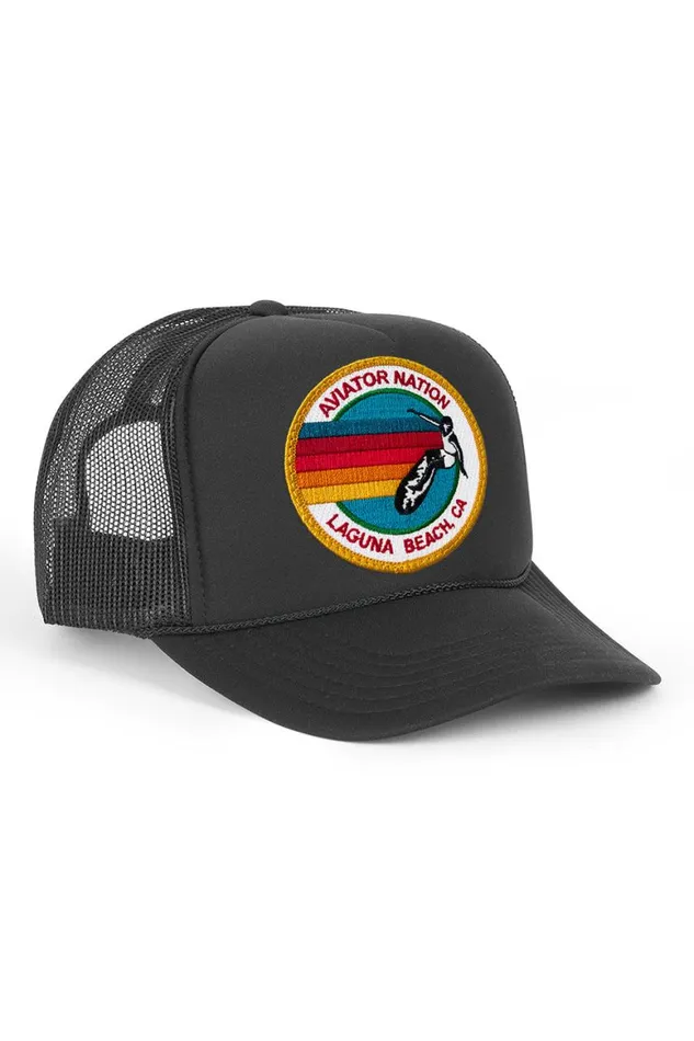 WomenMen Trucker Hats Aviator Nation Laguna Beach Trucker Hat