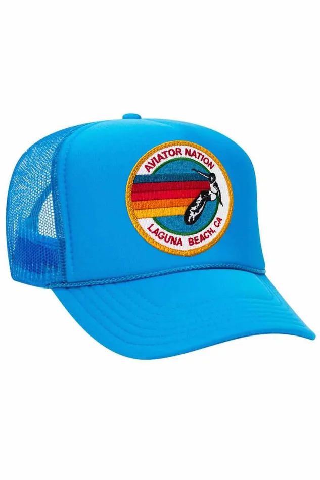 WomenMen Trucker Hats Aviator Nation Laguna Beach Trucker Hat