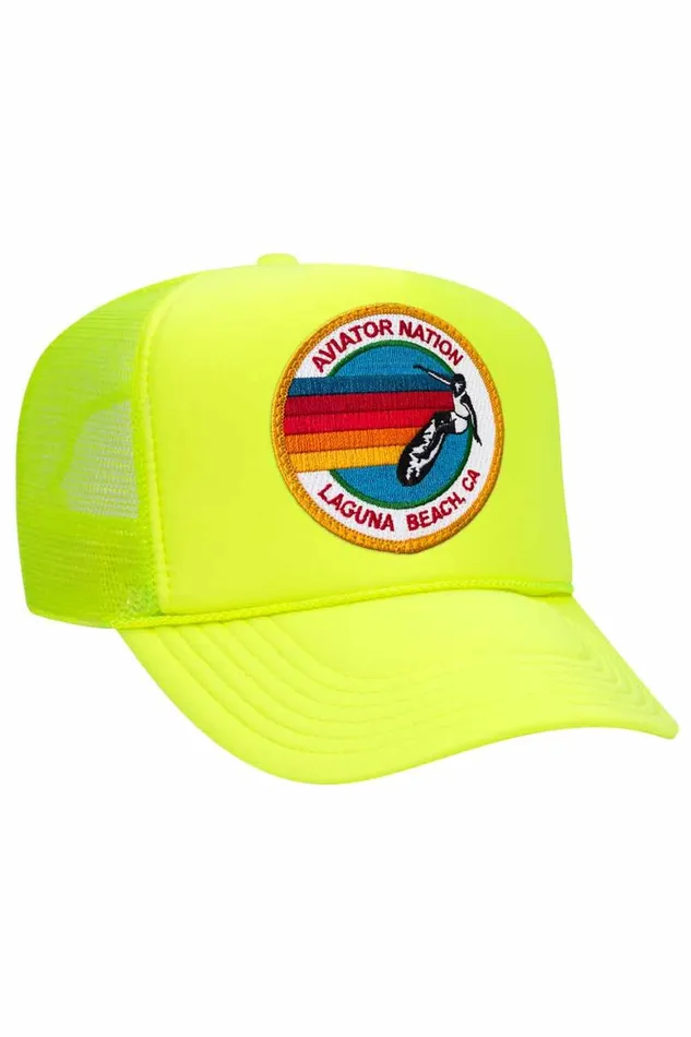 WomenMen Trucker Hats Aviator Nation Laguna Beach Trucker Hat