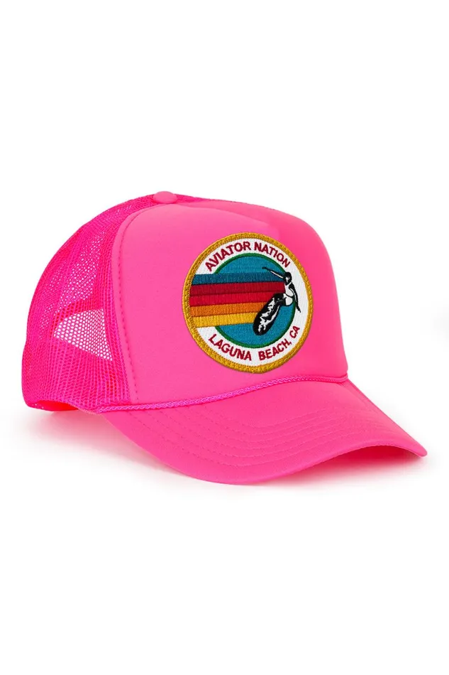 WomenMen Trucker Hats Aviator Nation Laguna Beach Trucker Hat