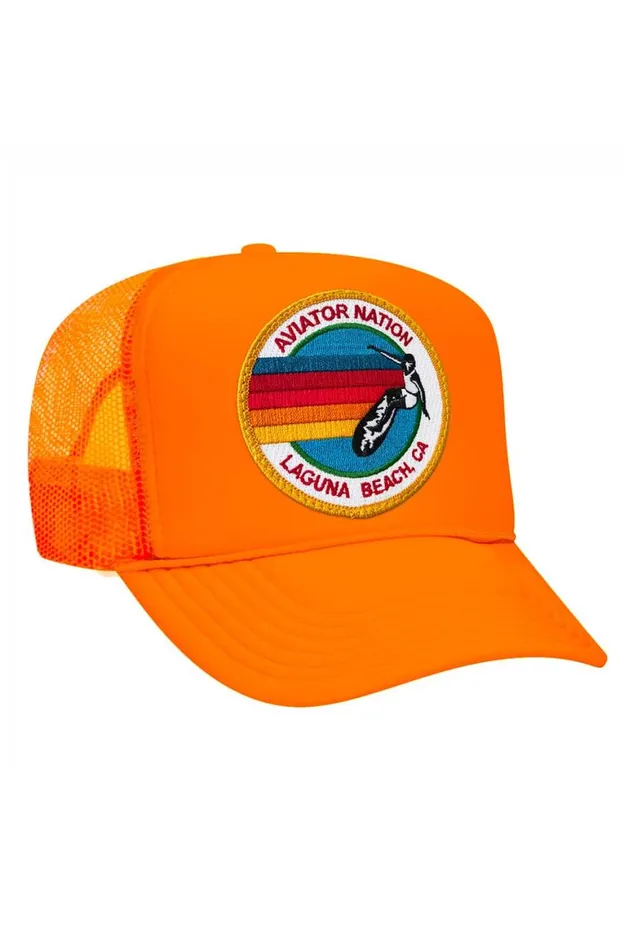 WomenMen Trucker Hats Aviator Nation Laguna Beach Trucker Hat